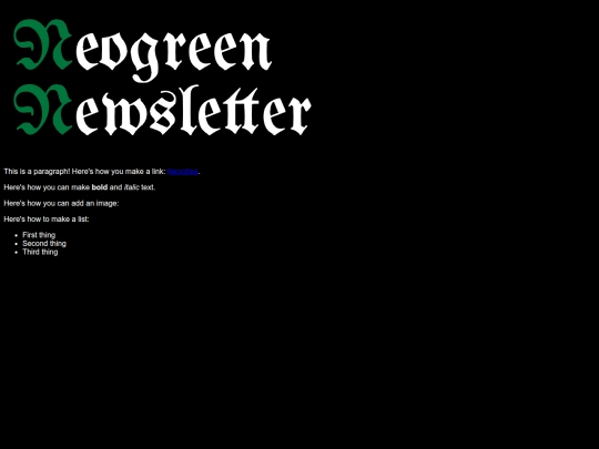 index screenshot
