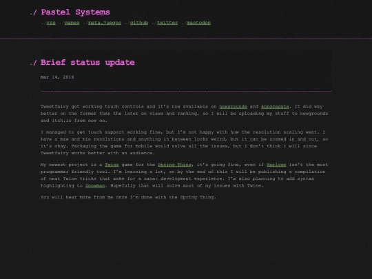 2016/03/14/Brief-status-update screenshot