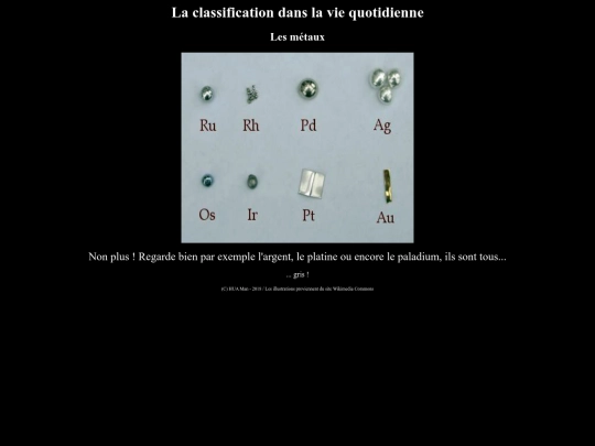 Metaux/metauxAAAD screenshot