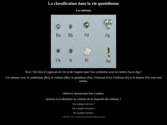 Metaux/metauxAAC screenshot