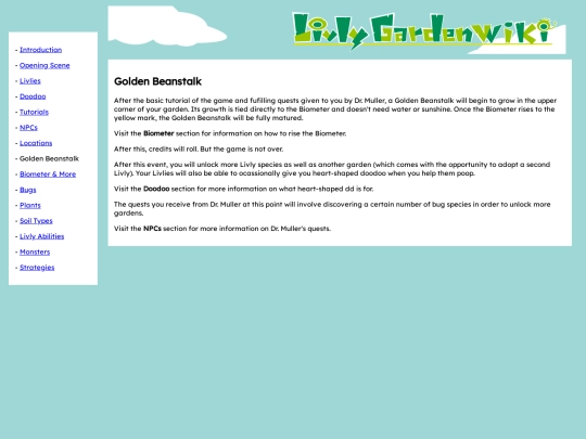 livlygardenwiki/golden-beanstalk screenshot