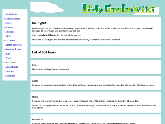 livlygardenwiki/soil-types screenshot