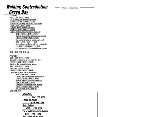 chords/contradiction screenshot