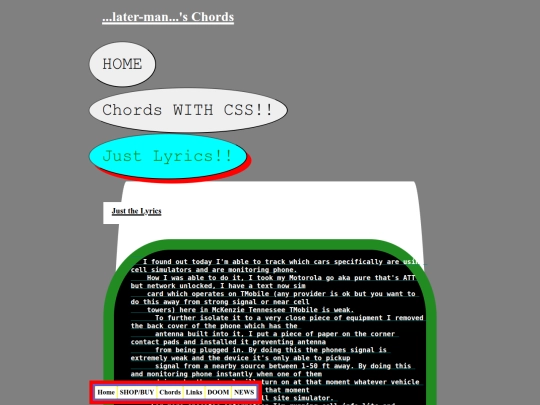 lyrics screenshot