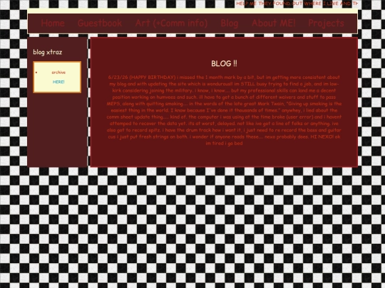 blog screenshot