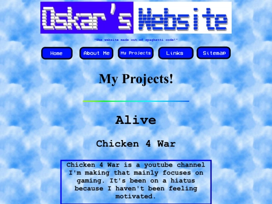 archives/my-projects screenshot