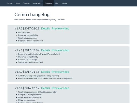 cemu/changelog screenshot