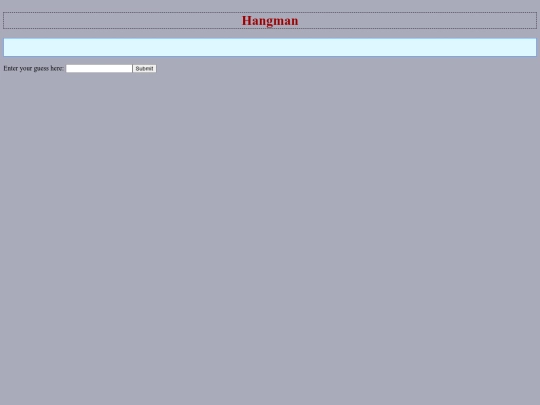 hangman screenshot