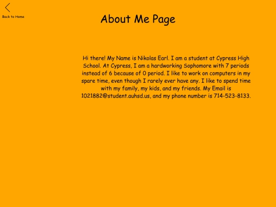 AboutMe screenshot
