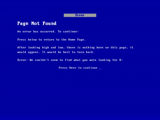 not_found screenshot