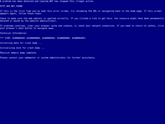 not_found screenshot