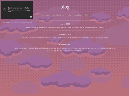 blog screenshot