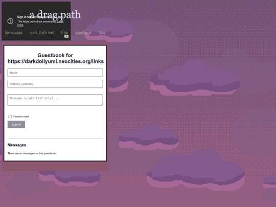 guestbook screenshot