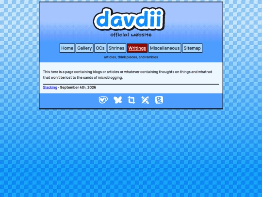 writings screenshot