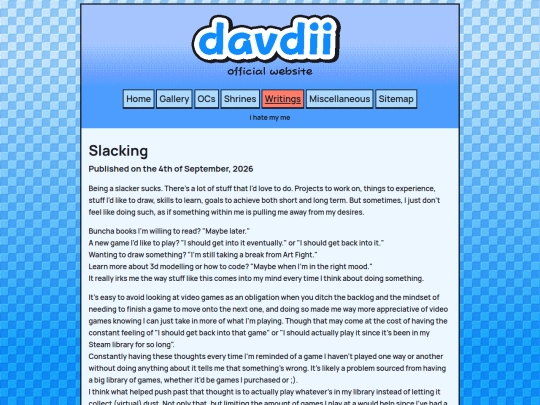 writings/slacking screenshot
