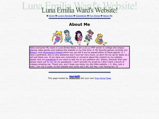 aboutme screenshot