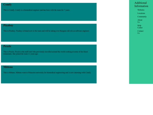 staff-page screenshot