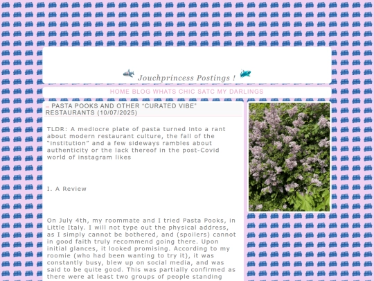 blog posts/pastapooks screenshot