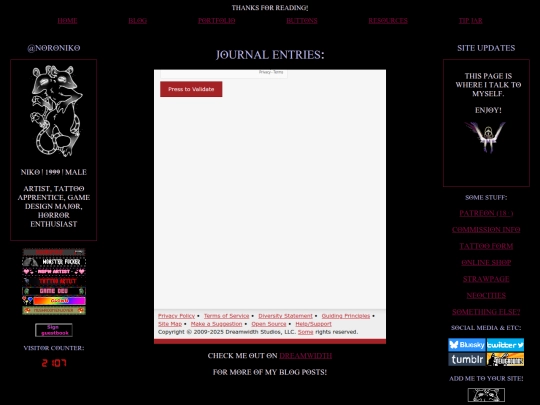 blog screenshot