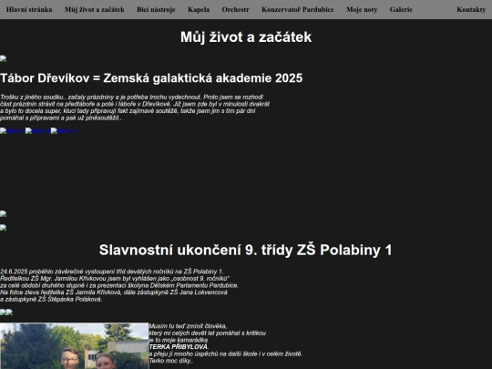 Odkazy/Mujzivotazacatek screenshot
