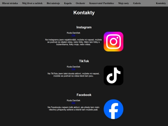 Odkazy/kontakty screenshot