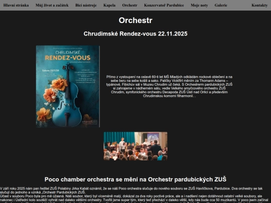 Odkazy/orchestr screenshot
