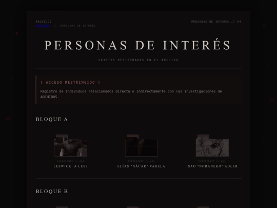 personas screenshot