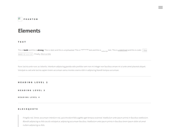 html5up-phantom/elements screenshot