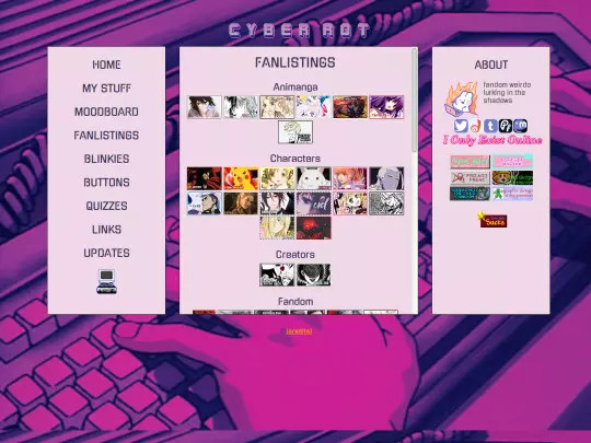 fanlistings screenshot