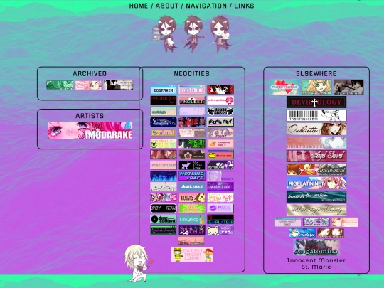 links screenshot