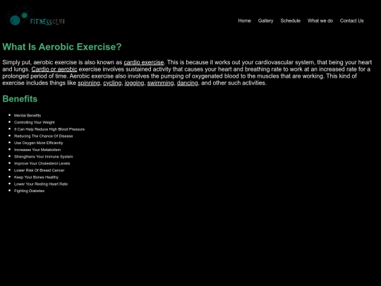 aerobics screenshot