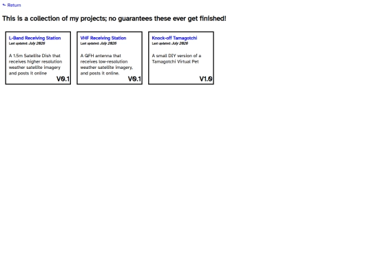 projects screenshot