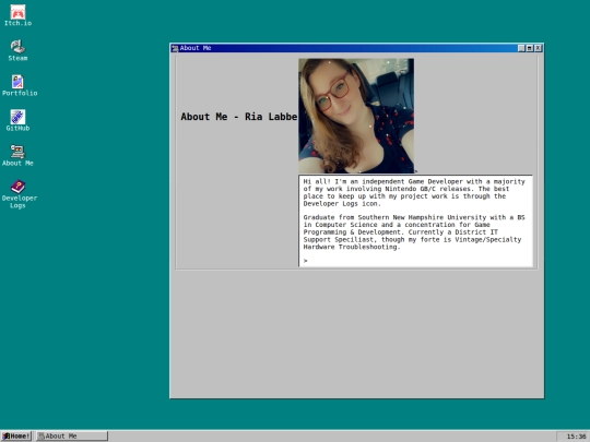 html/about_me screenshot