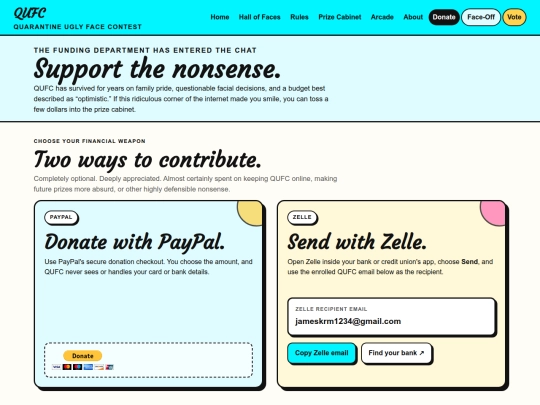 donate screenshot