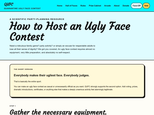 how-to-host-an-ugly-face-contest screenshot