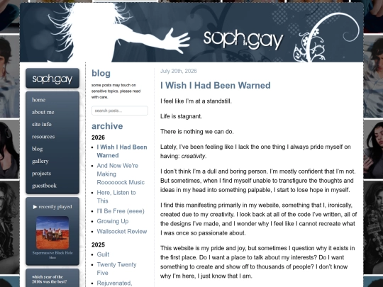 blog screenshot