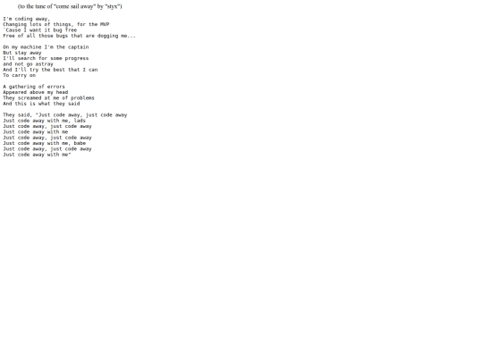 poetry/Code Away screenshot