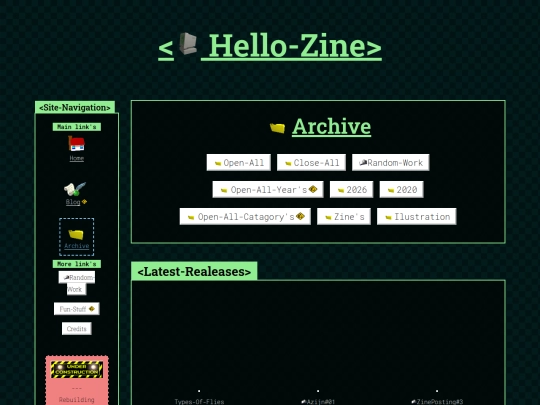 archive screenshot