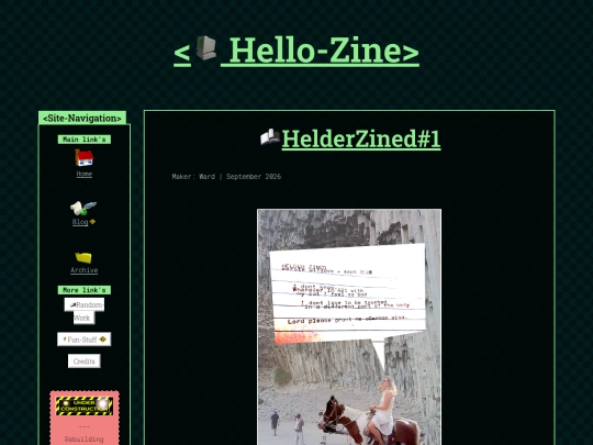 work/HelderZined01 screenshot