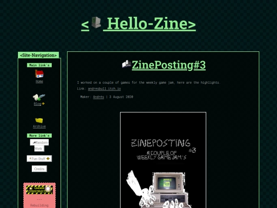 work/ZinePosting3 screenshot