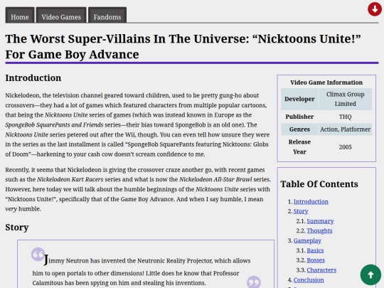 games/licensed/nick/nickunite/unite/gba screenshot