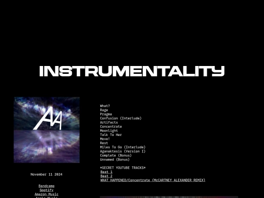 instrumentalitypage screenshot