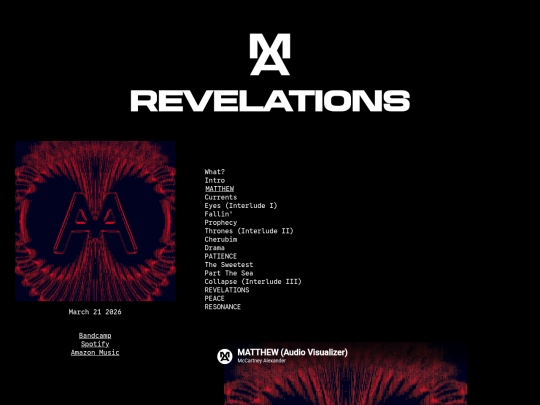 revelationspage screenshot