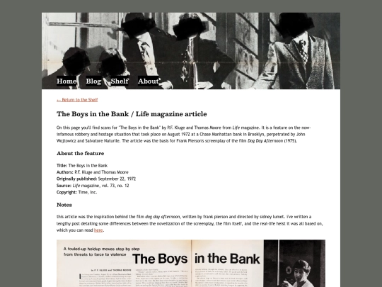 shelf/theboysinthebank screenshot