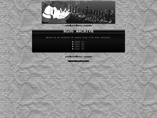 blog/archive screenshot