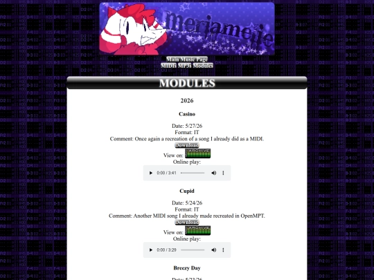 music/modules screenshot
