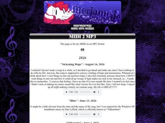 music/mp3midis screenshot