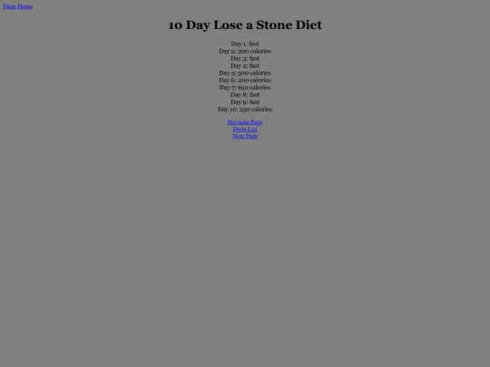 diets/10dayloseastone screenshot