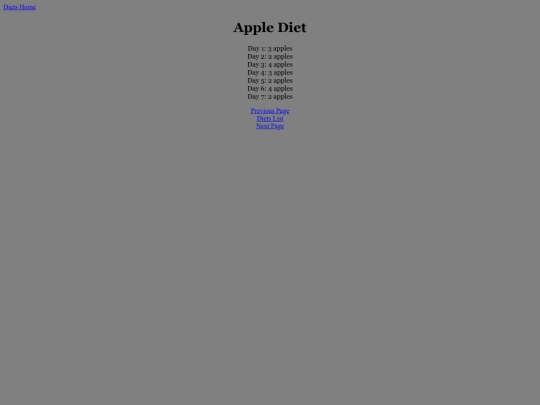 diets/apple screenshot