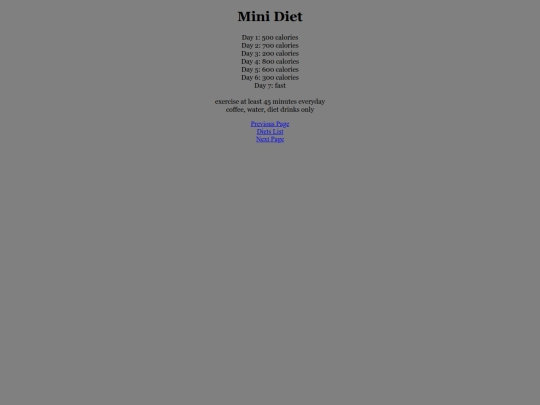 diets/mini screenshot